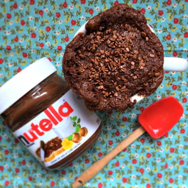 Bolo de Xícara com Nutella